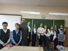 Диакон Евгений Дасов провел встречу с учениками 6 «Д» класса гимназии № 44