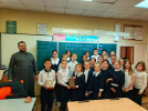 Диакон Евгений Дасов поздравил школьников с Днём православной книги