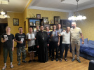 Иерей Владимир Иванов поздравил подопечных центра "Содействие" с праздником Покрова Божией Матери